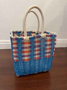 nwot plastic woven tote